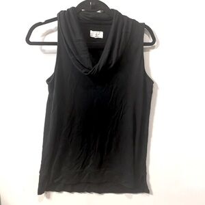 Lou & Grey Black cowl neck sleeveless top